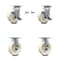 Service Caster 6 Inch Nylon Caster Set with 2 Brakes/Swivel Lock 2 Rigid SCC-30CS620-NYB-TLB-BSL-2-R-2 - alternate 1